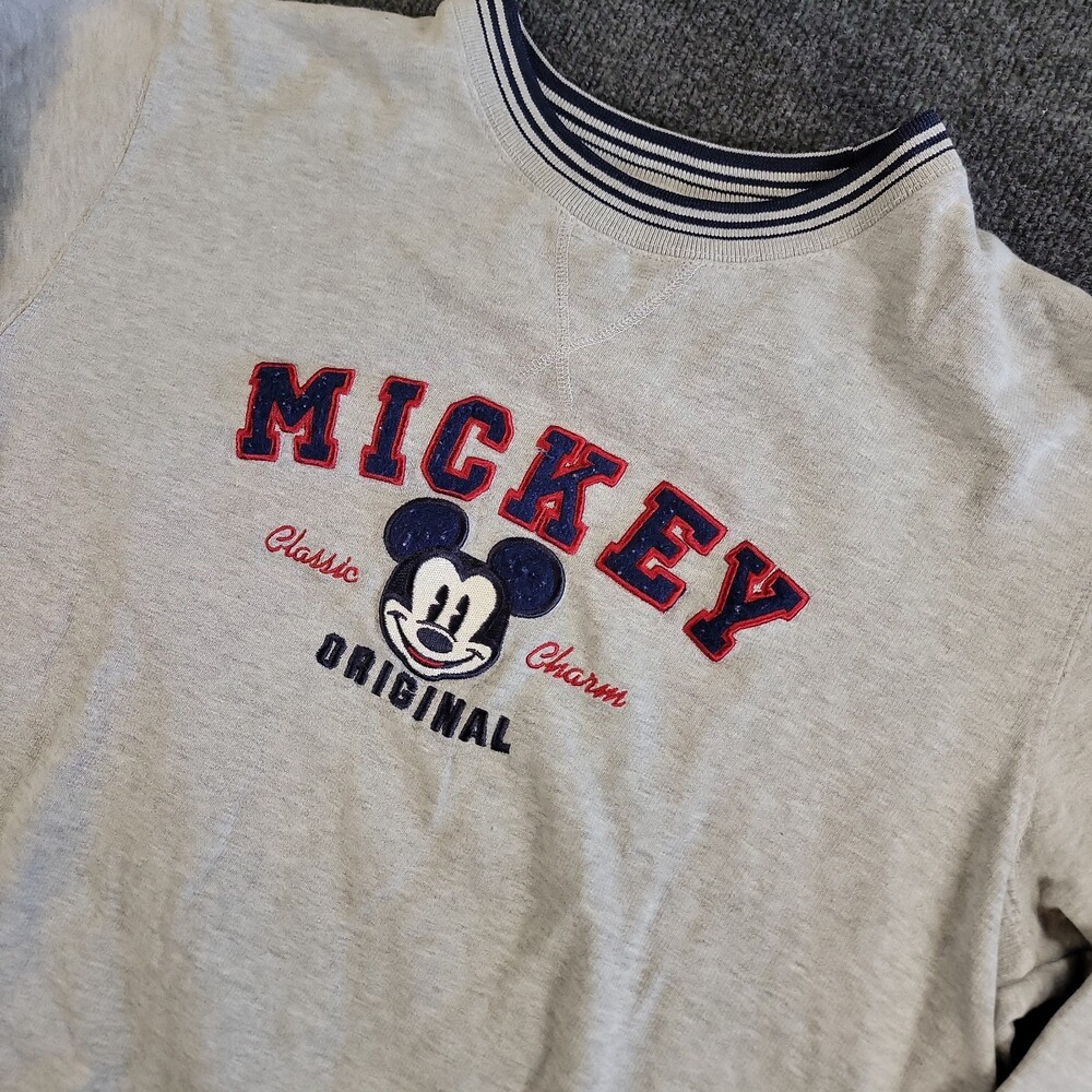 Vintage Disney Mickey Mouse Sweatshirt XL Gray